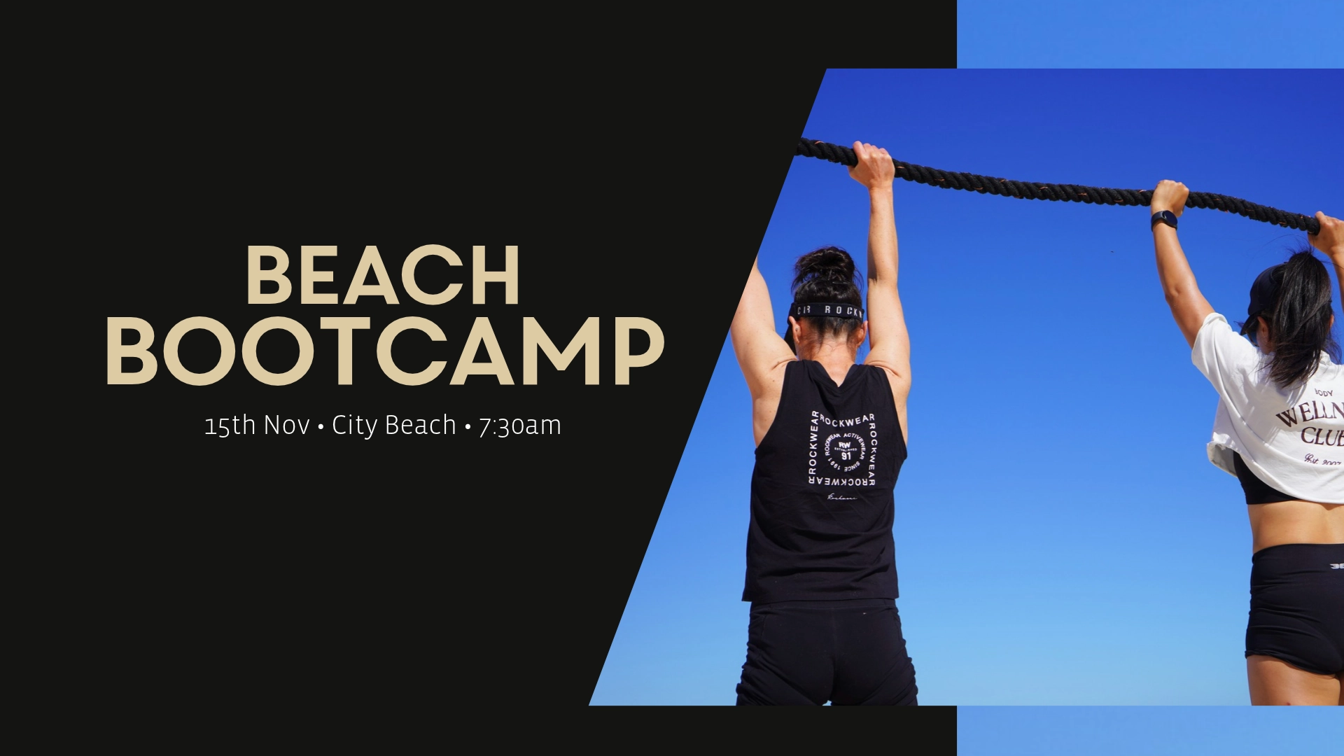 Join us for a morning of movement, community, and fun at City Beach!